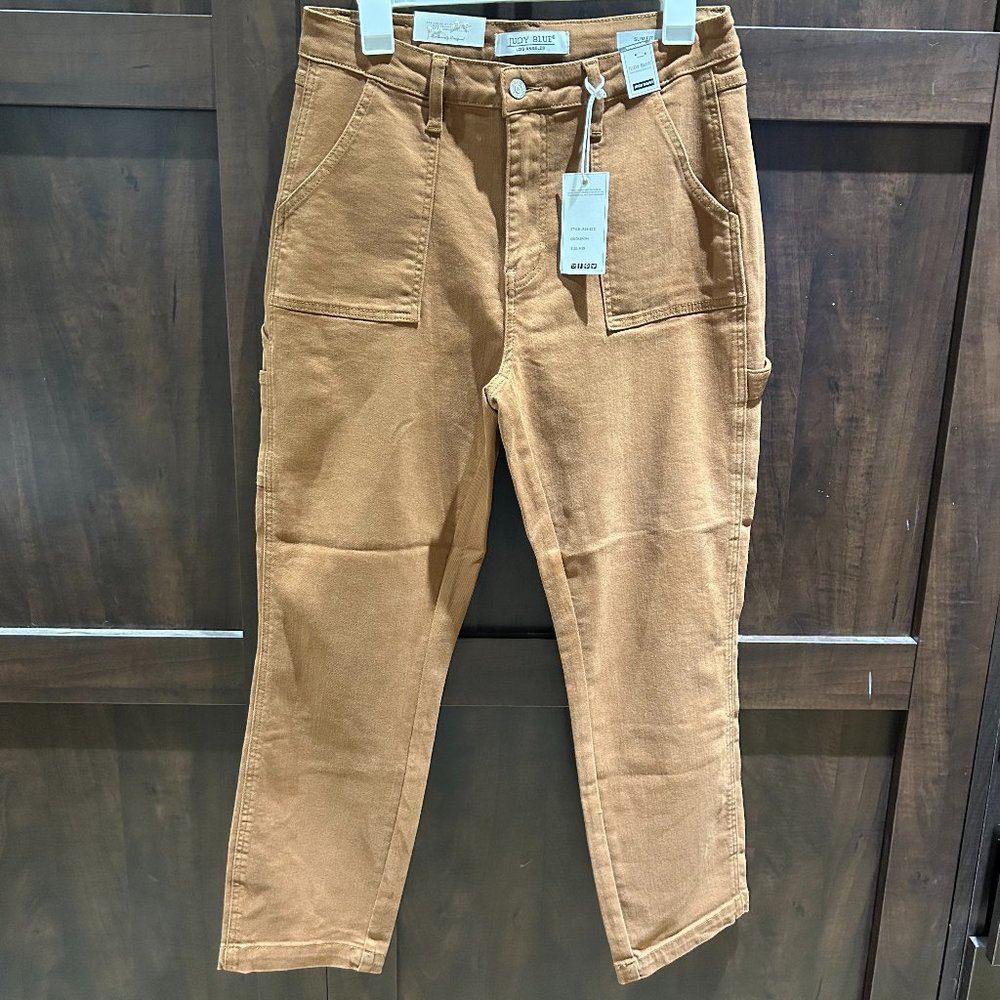 NWT - Judy Blue Brown Utility Jeans Size 9/29